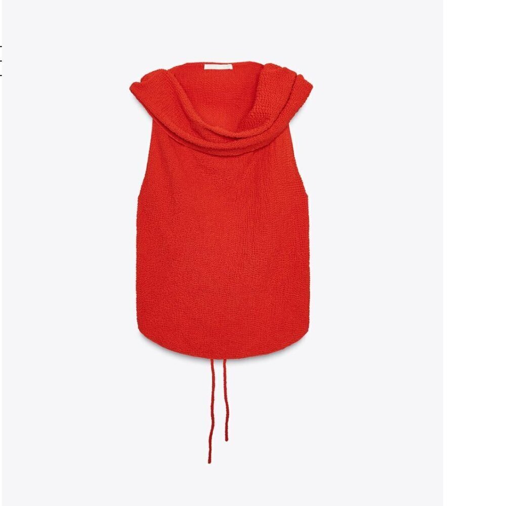 Zara Red Skirt Set (Multi Layered Top!) - Picture 4 of 10